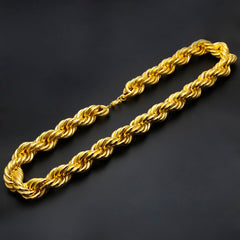 Oversize Rope Chain 18k Gold